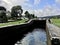 Caledonian canal lock gate Fort Augustus Scotland UK