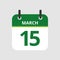 Calendar 15th of March