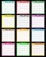 Calendar 2011 assorted colors