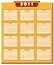 Calendar 2011 year