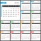 Calendar 2015 vector desing template