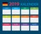 Calendar 2019 - German Version
