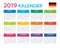 Calendar 2019 - German Version