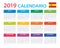 Calendar 2019 - Spanish Version