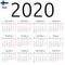 Calendar 2020, Finnish, Monday