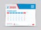 Calendar 2020 template, FEBRUARY, Desk calendar 2020 template,  advertisement, Trendy,  minimal, creative design, simple,