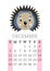 Calendar 2021. Monthly calendar for December 2021 from Sunday to Saturday. Yearly Planner. Templates with cute hand drawn face