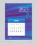 Calendar 2021 template, April, Desk Calendar for 2021 year, week start on sunday, planner design, wall calendar, Poster, flyer
