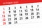 Calendar 2023, deadline, day, month, page, organizer, date, October