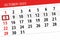 Calendar 2023, deadline, day, month, page, organizer, date, October, sunday, number 8