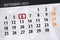 Calendar 2023, deadline, day, month, page, organizer, date, September, wednesday, number 6