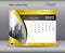 Calendar 2023 template, January 2023 template, Desk calendar 2023 year on gold backgrounds luxurious concept, Wall calendar