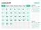 Calendar 2023 template-January 2023 year, monthly planner, Desk Calendar 2023 template, Wall calendar design, Week Start On Sunday