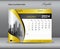 Calendar 2024 template gold concept, January 2024 template, Desk calendar 2024 year on gold backgrounds luxurious concept, Wall