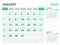 Calendar 2024 template- January 2024 year, monthly planner, Desk Calendar 2024 template, Wall calendar design, Week Start On