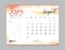 Calendar 2025 template, Desk Calendar 2025 template, August 2025, week start on sunday, Wall calendar, planner, stationery,