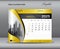 Calendar 2025 template gold concept, March 2025 template, Desk calendar 2025 year on gold backgrounds luxurious concept, Wall