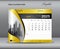 Calendar 2025 template gold concept, May 2025 template, Desk calendar 2025 year on gold backgrounds luxurious concept, Wall