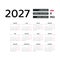 Calendar 2027 Polish language with Poland public holidays.