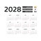 Calendar 2028 Malay language with Brunei Darussalam public holidays.