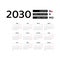 Calendar 2030 Czech language with Czech public holidays.