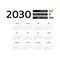 Calendar 2030 English language with Grenada public holidays.
