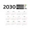 Calendar 2030 English language with Guyana public holidays.
