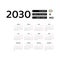 Calendar 2030 French language with Burundi public holidays.