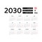 Calendar 2030 German language with Austria public holidays.