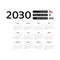 Calendar 2030 Spanish language with Chile public holidays.