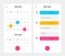 Calendar Application template With To Do List and Tasks UI UX. Design For Mobile Phone. To Do App UI. Event Calendar Application