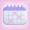 Calendar assignment abstract icon