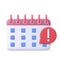 Calendar assignment icon. Planning concept