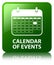 Calendar of events green square button