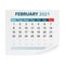 Calendar February 2021