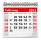 Calendar - February 2022