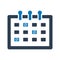 Calendar icon. Appointment schedule icon