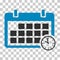 Calendar icon date day time symbol, event deadline organizer design vector illustration