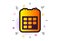 Calendar icon. Event reminder sign. Vector