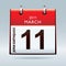 Calendar icon japan earthquake