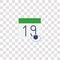 calendar icon sign and symbol. calendar color icon for website design and mobile app development. Simple Element from interaction
