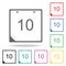 Calendar image icon. Elements in multi colored icons for mobile concept and web apps. Icons for website design and development, ap