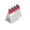 Calendar isometric icon