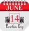 Calendar for june day Bourbon Day