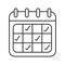 Calendar linear icon