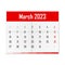 Calendar March 2023