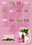 Calendar of next year with grapes and wine