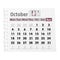 Calendar October 2021
