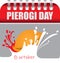 Calendar page Pierogi Day