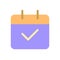 Calendar pixel perfect flat gradient color ui icon